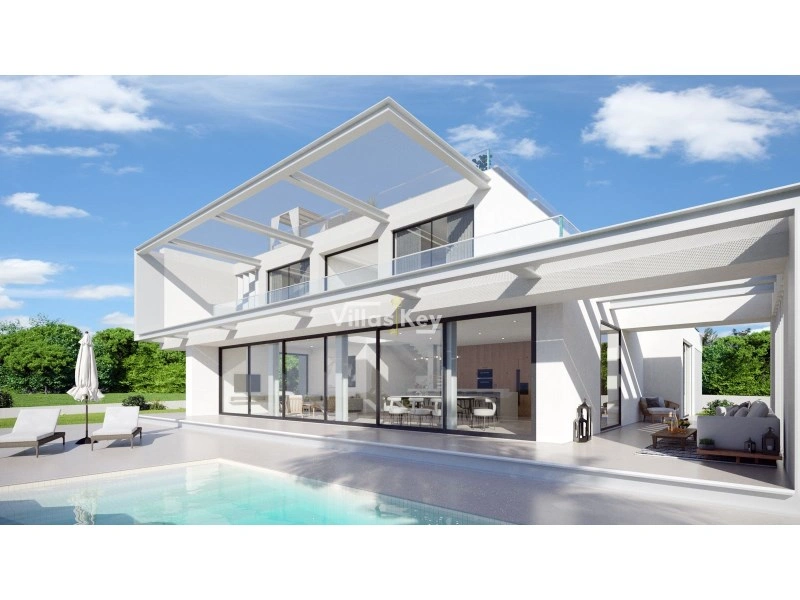 Casa vista al mar con piscina