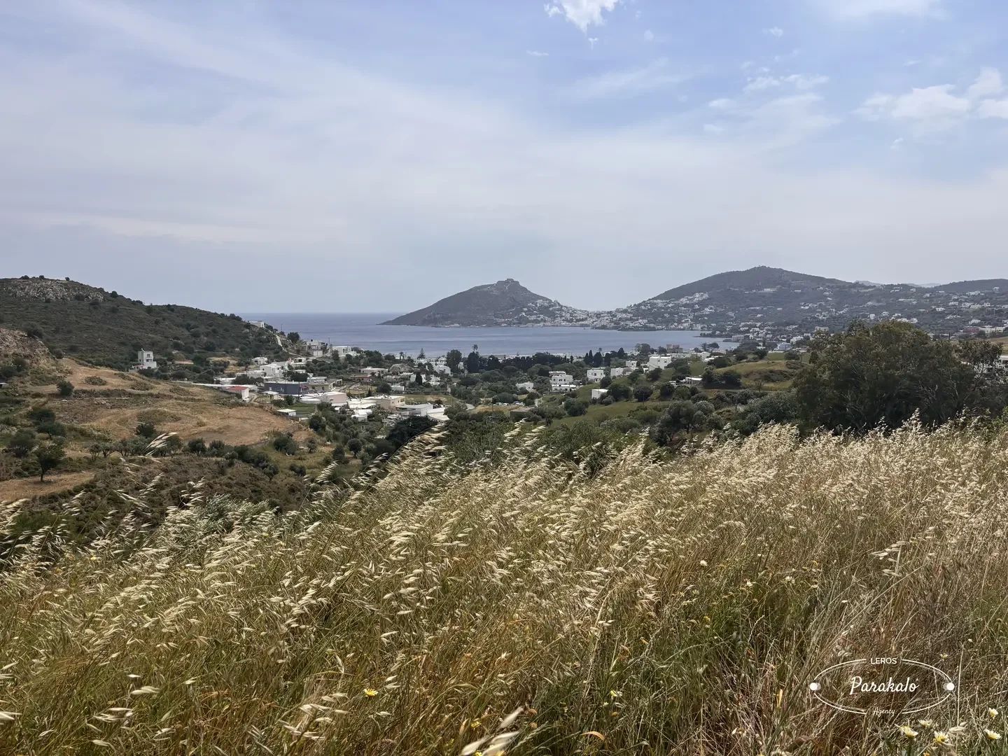 1 - sea view plot of land for sale in leros south aegean greece