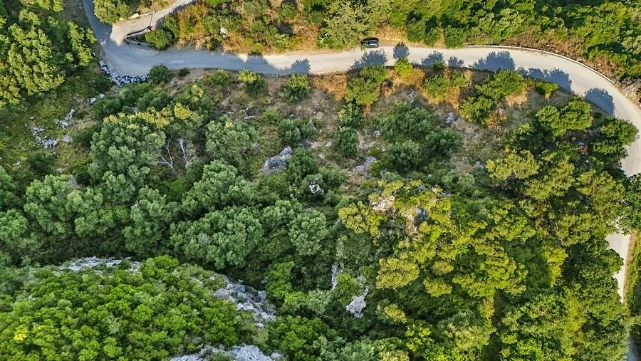 1 - vente terrain vue mer corfu îles ioniennes grèce