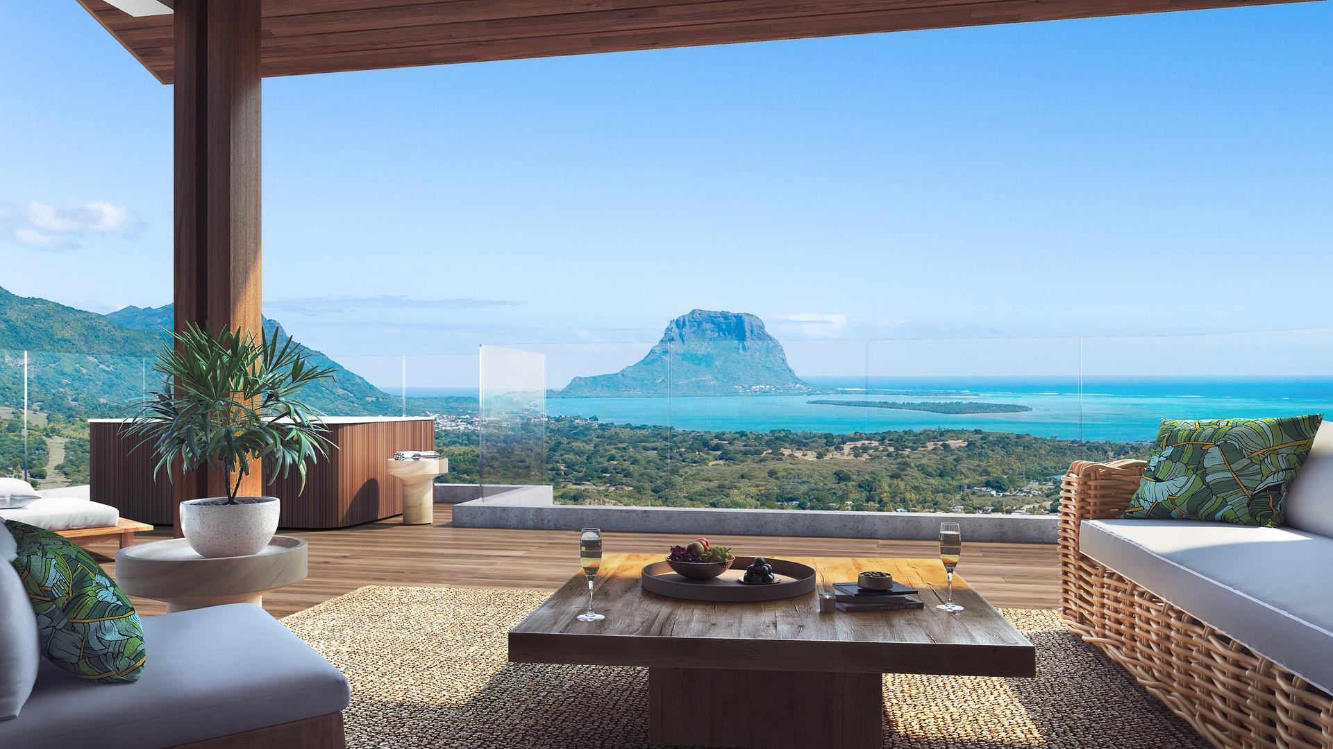 2 - vente appartement vue mer rivière noire rivière noire île maurice