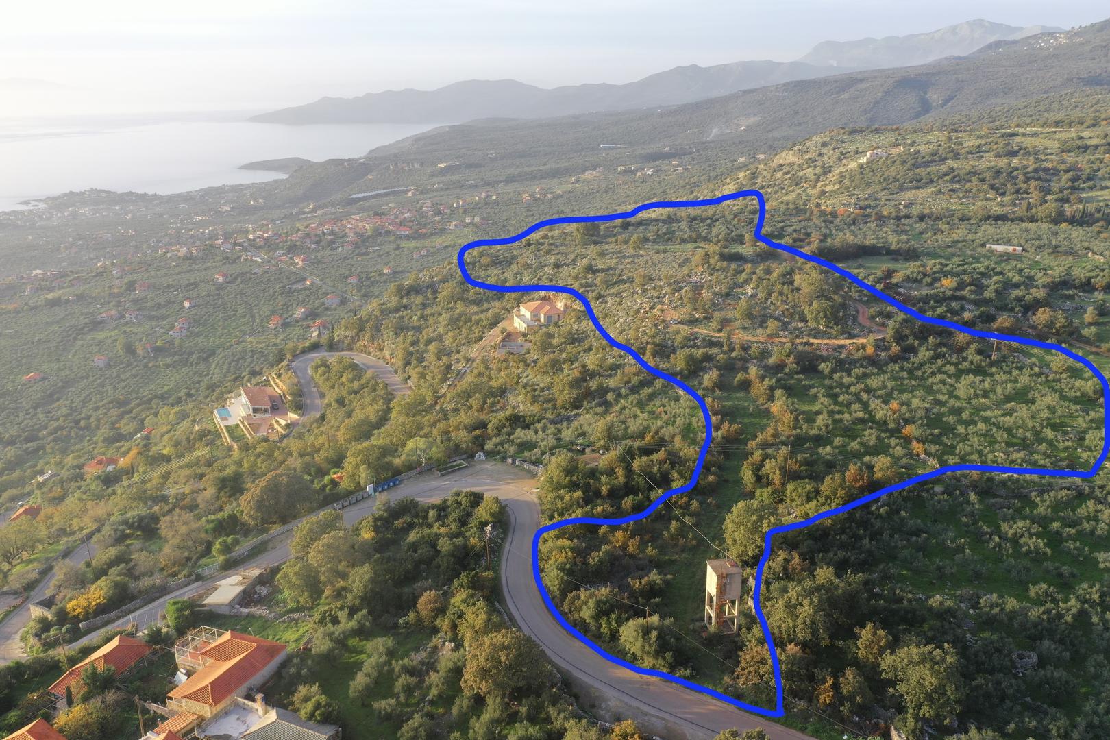 1 - sea view plot of land for sale in stoúpa peloponnese greece