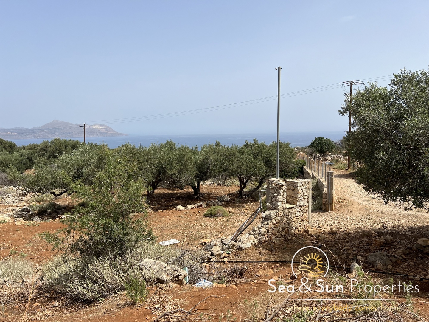1 - sea view plot of land for sale in vámos crete greece