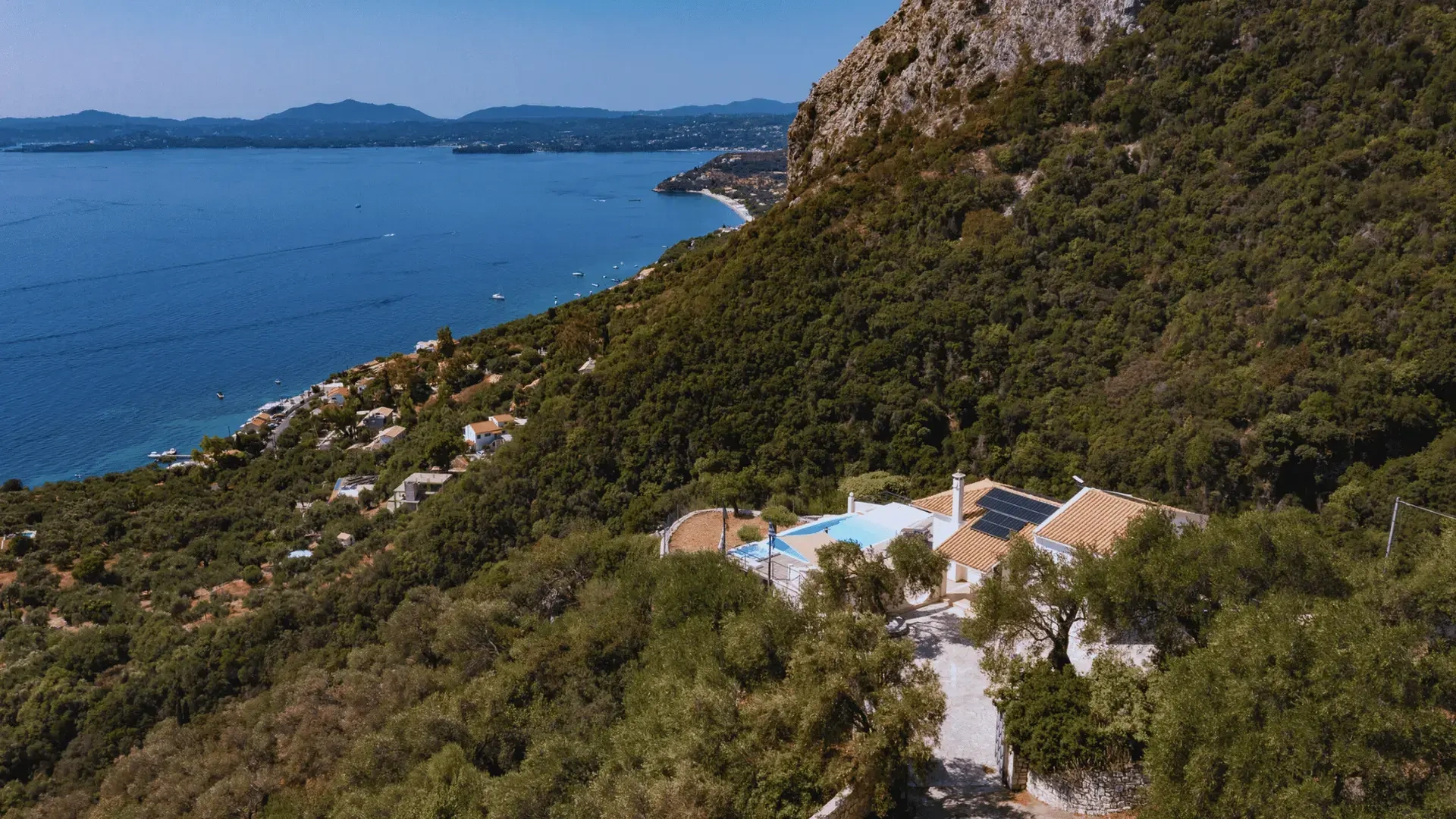 2 - vente propriété vue mer corfu îles ioniennes grèce