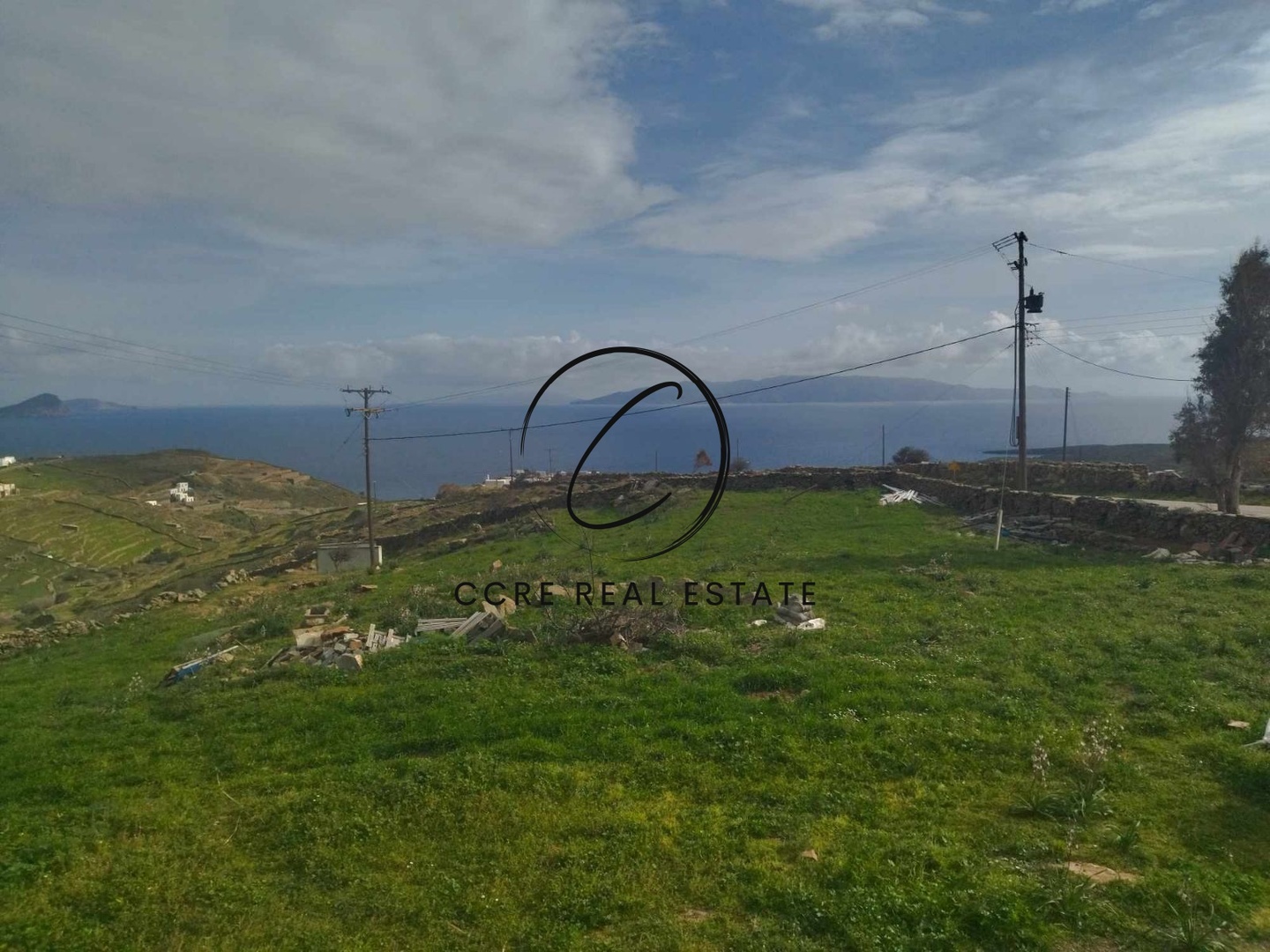 1 - vente terrain vue mer kanála egée méridionale grèce