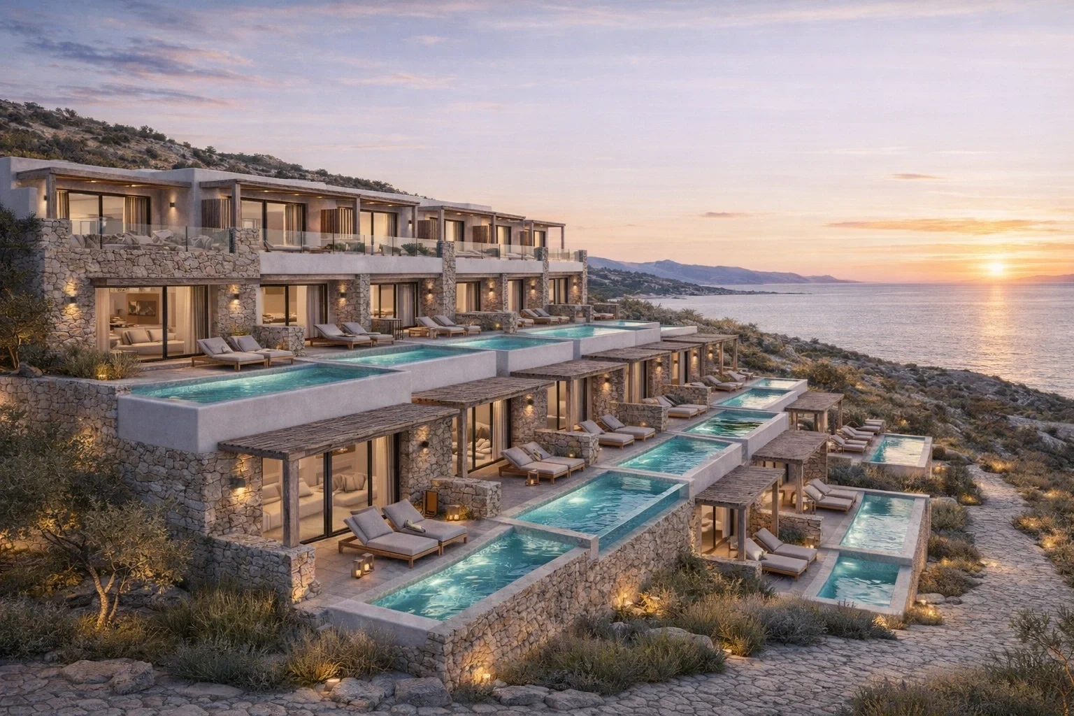 1 - verkoop winkel uitzicht op zee mykonos - cycladen zuid-egeïsche eilanden griekenland