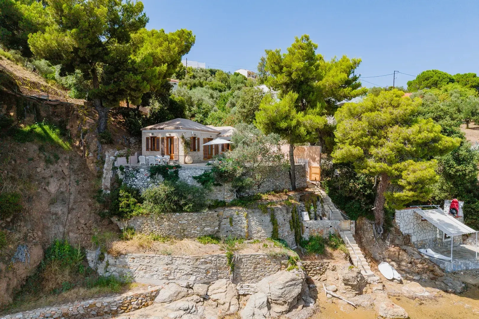2 - vendita casa fronte mare skiathos - sporadi tessaglia grecia