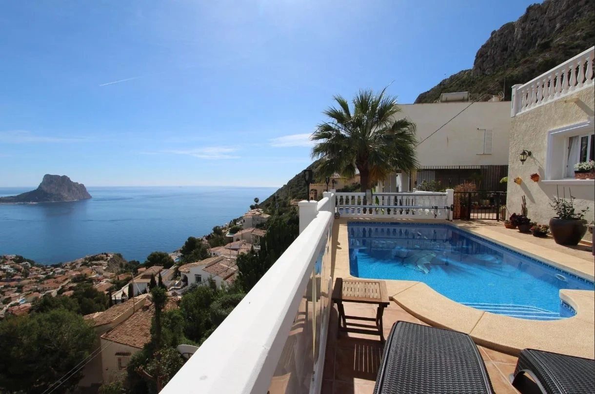 1 - venta casa vista al mar calpe - costa blanca comunidad valenciana españa