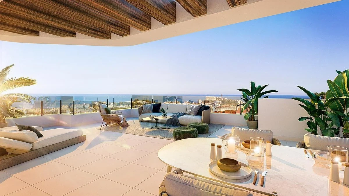 2 - verkoop appartement uitzicht op zee la cala de mijas andalusië spanje