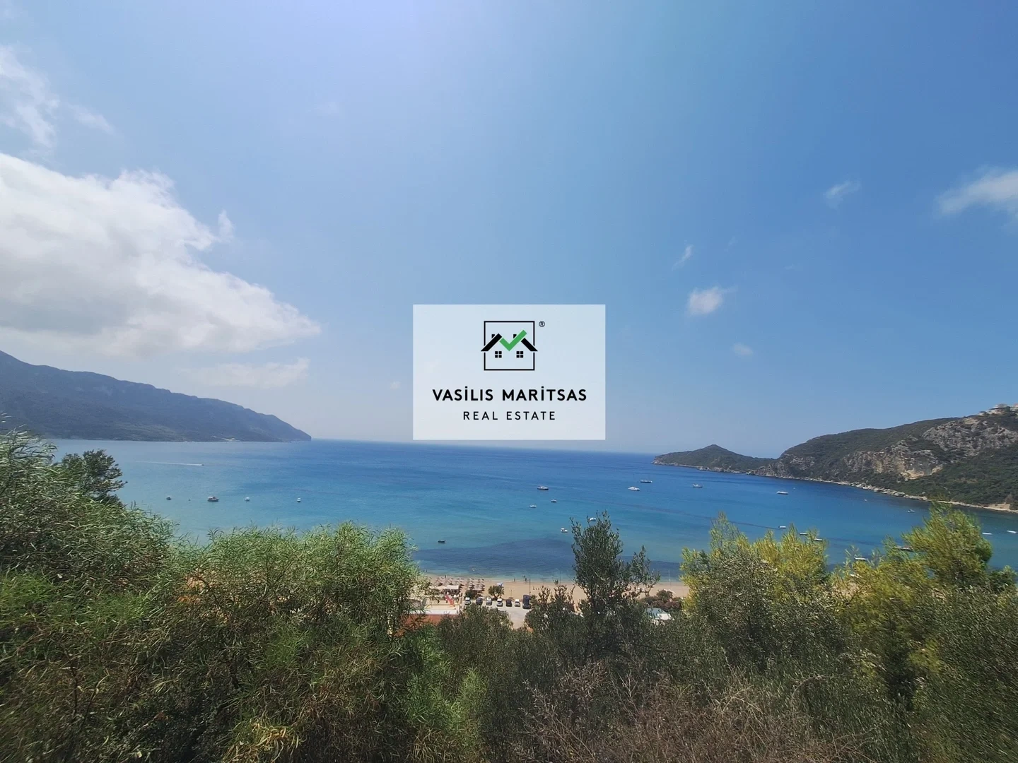 1 - vente terrain vue mer corfu îles ioniennes grèce