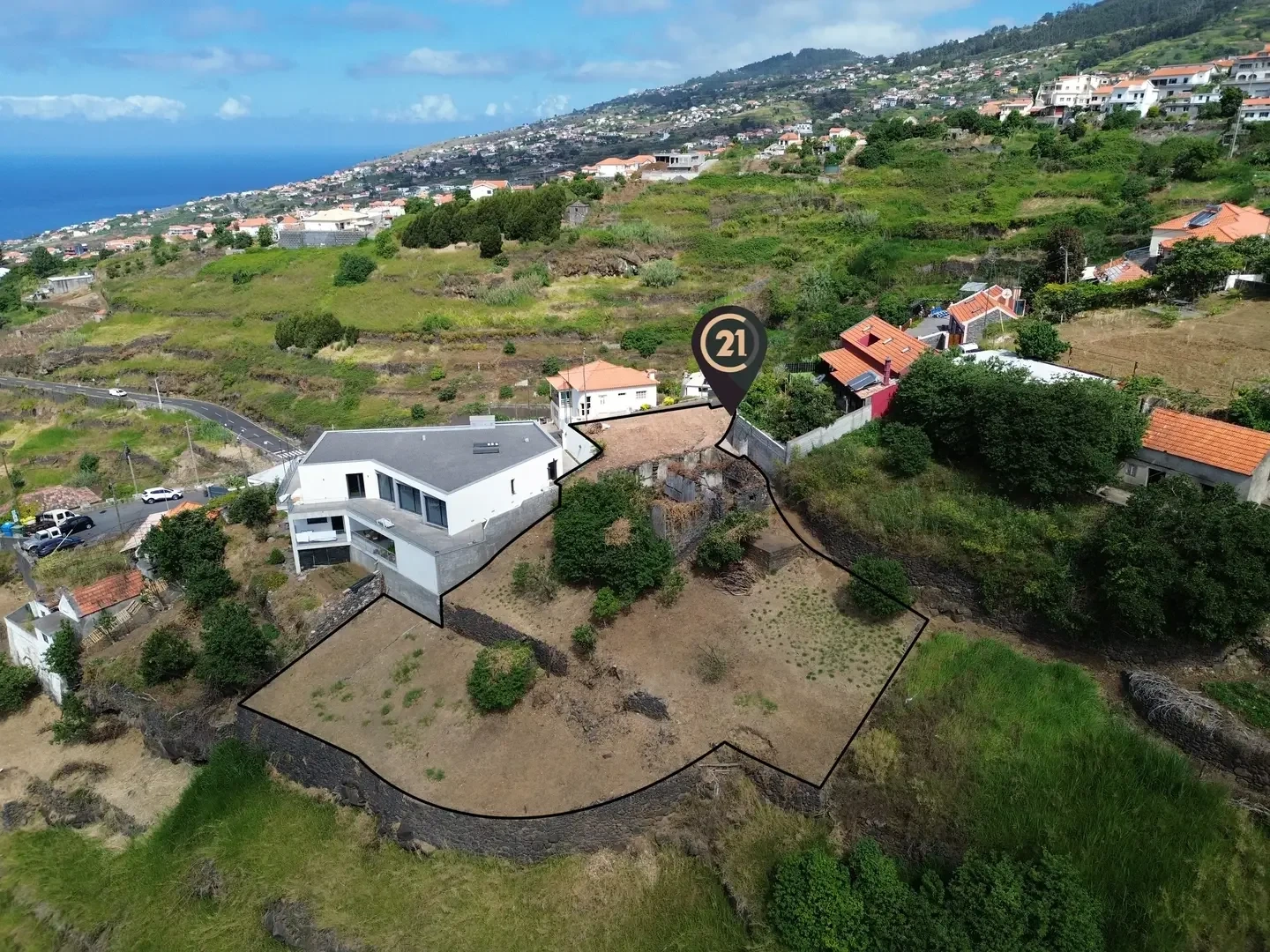 1 - sea view plot of land for sale in calheta madeira portugal