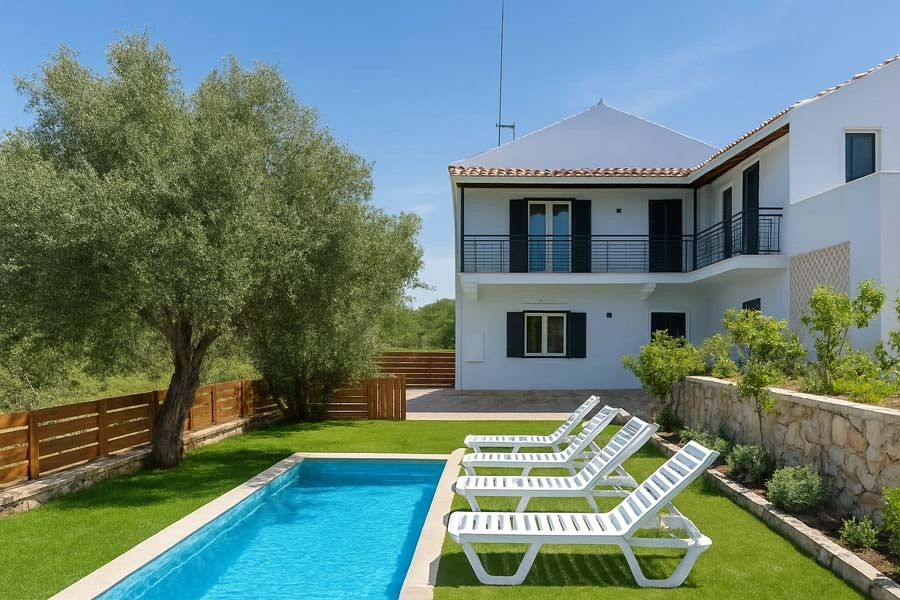 2 - vente maison vue mer corfu îles ioniennes grèce