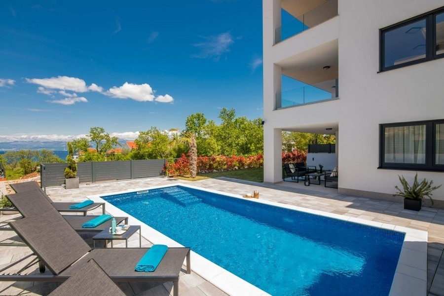 1 - vendita appartamento vista mare malinska litoraneo-montana croazia