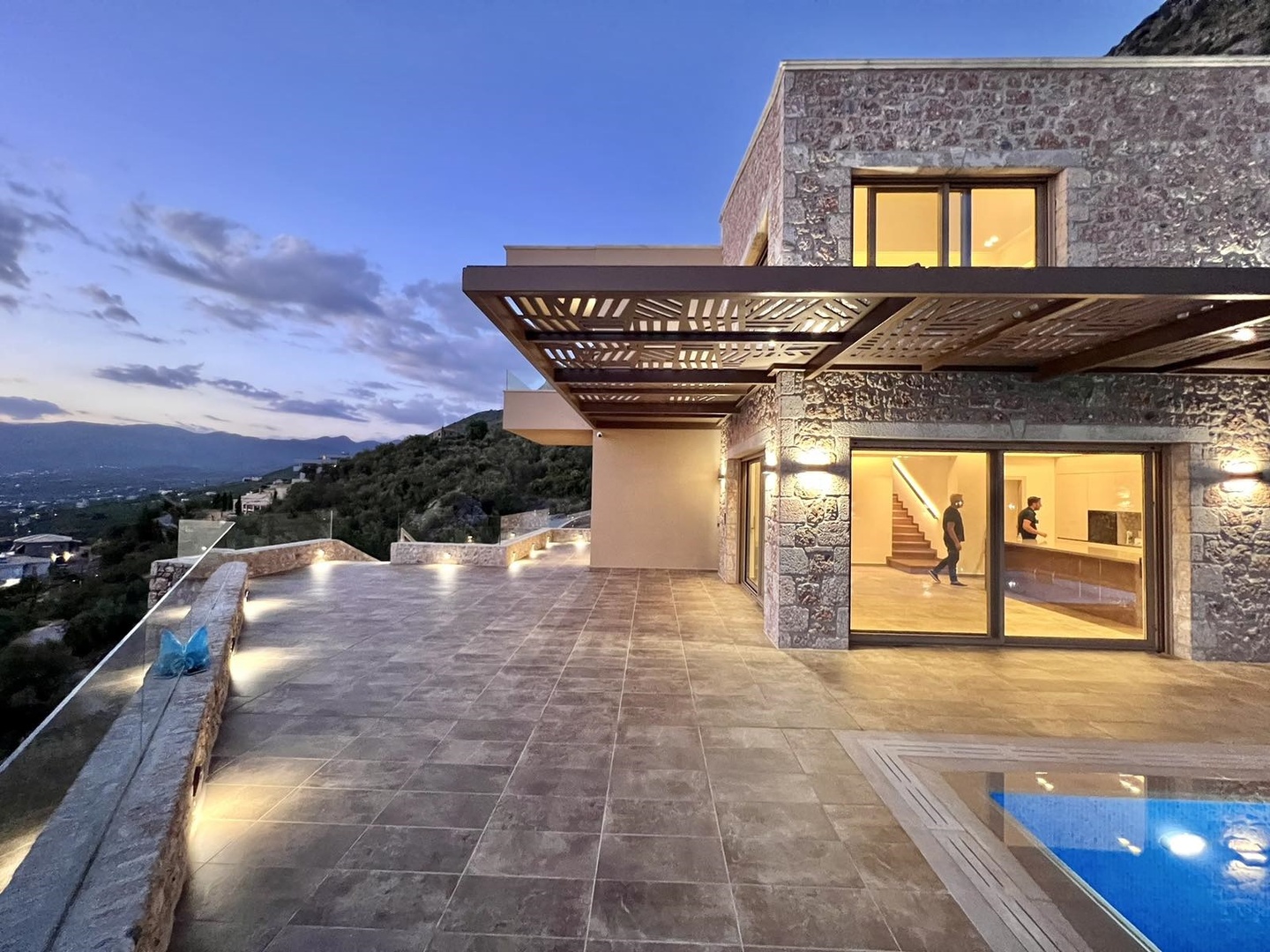 Maison vue mer avec piscine