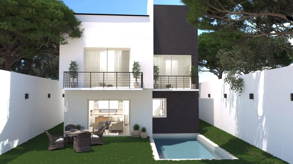Casa vista al mar con 3 dormitorios