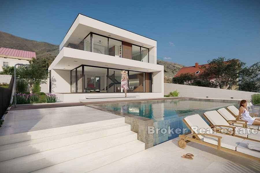 Casa vista al mar con piscina
