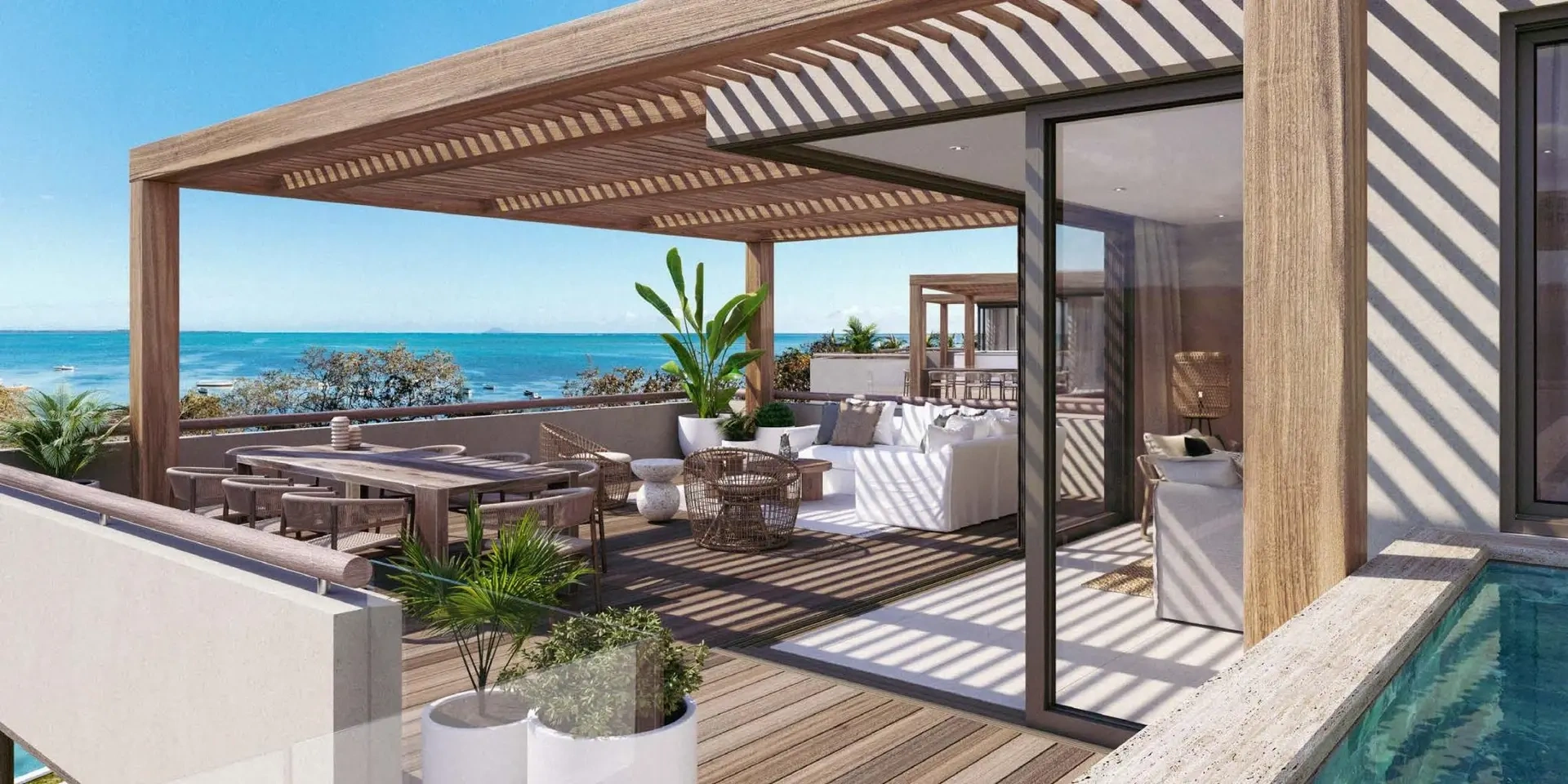 1 - verkoop huis aan het water roches noires rivière du rempart mauritius