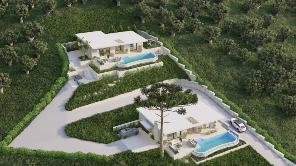 1 - sea view plot of land for sale in nissaki ionian islands greece