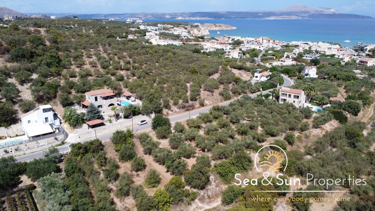 1 - sea view plot of land for sale in vámos crete greece