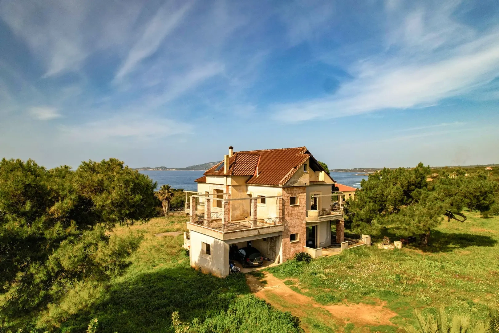 2 - vente maison vue mer vromonéri péloponnèse grèce