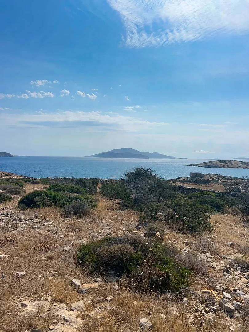 2 - vente terrain vue mer schinoussa egée méridionale grèce