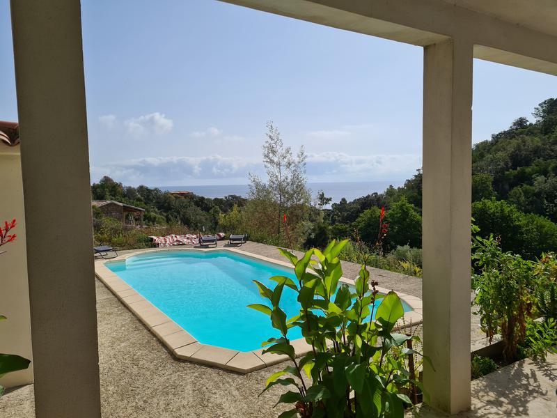 2 - sea view house for sale in sari-solenzara corsica (south) france