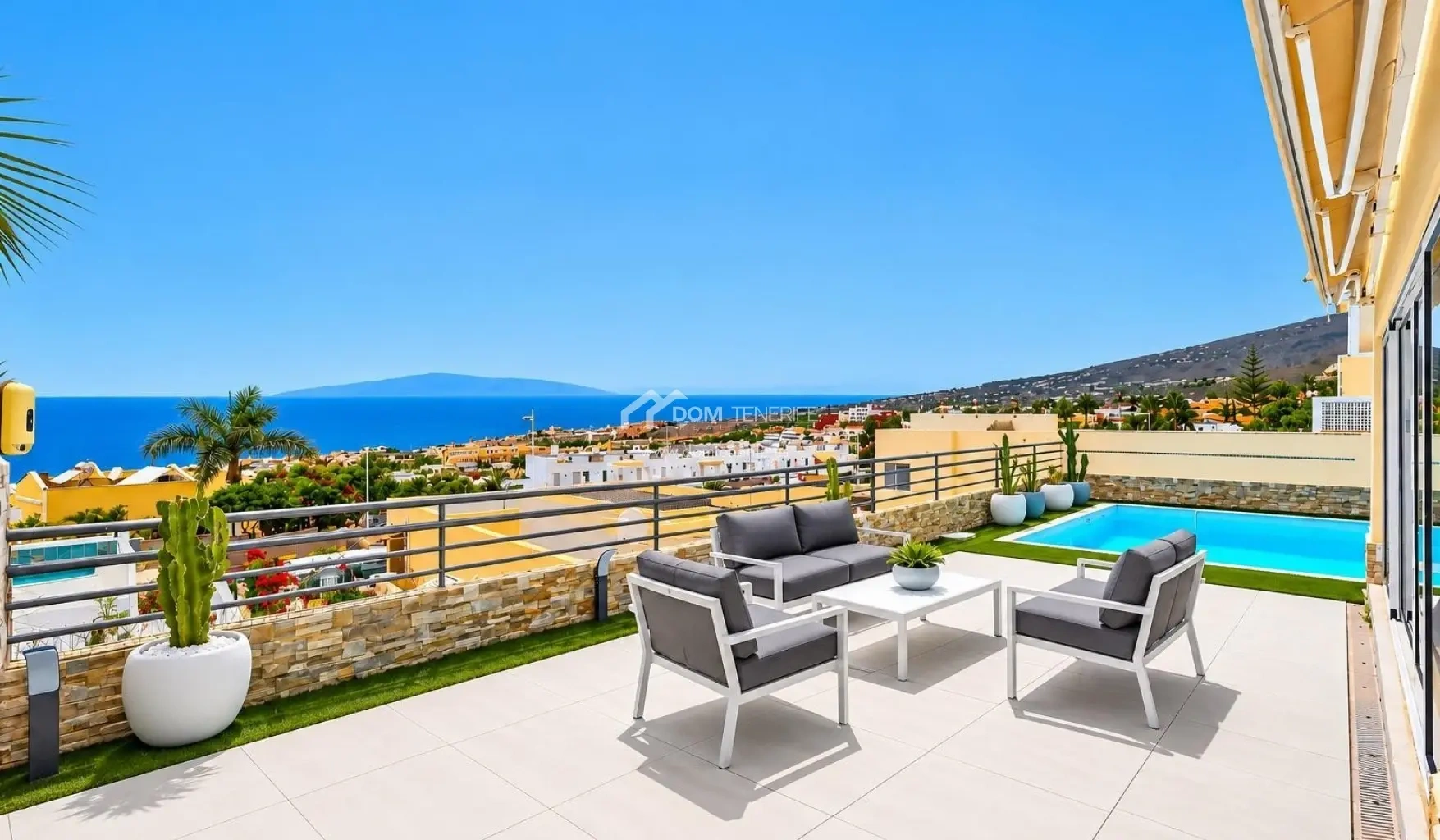1 - venda villa vista de mar adeje tenerife - ilhas canárias espanha