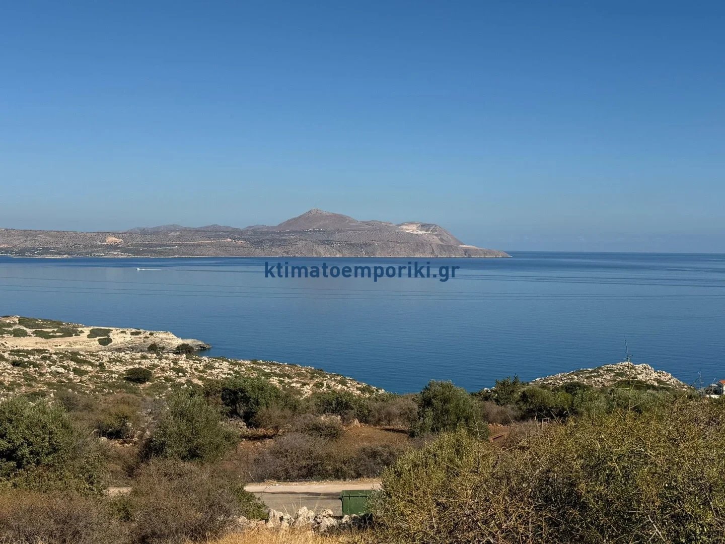 1 - vente terrain vue mer kokkino chorio crète grèce