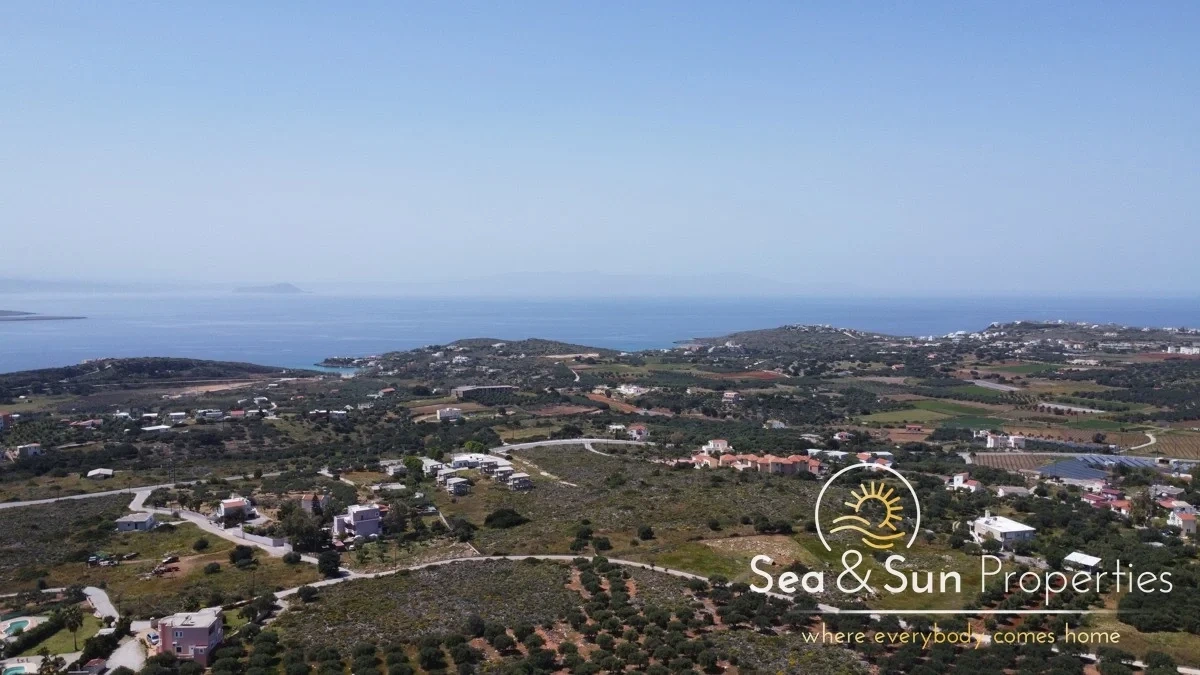 1 - sea view plot of land for sale in akrotiri crete greece