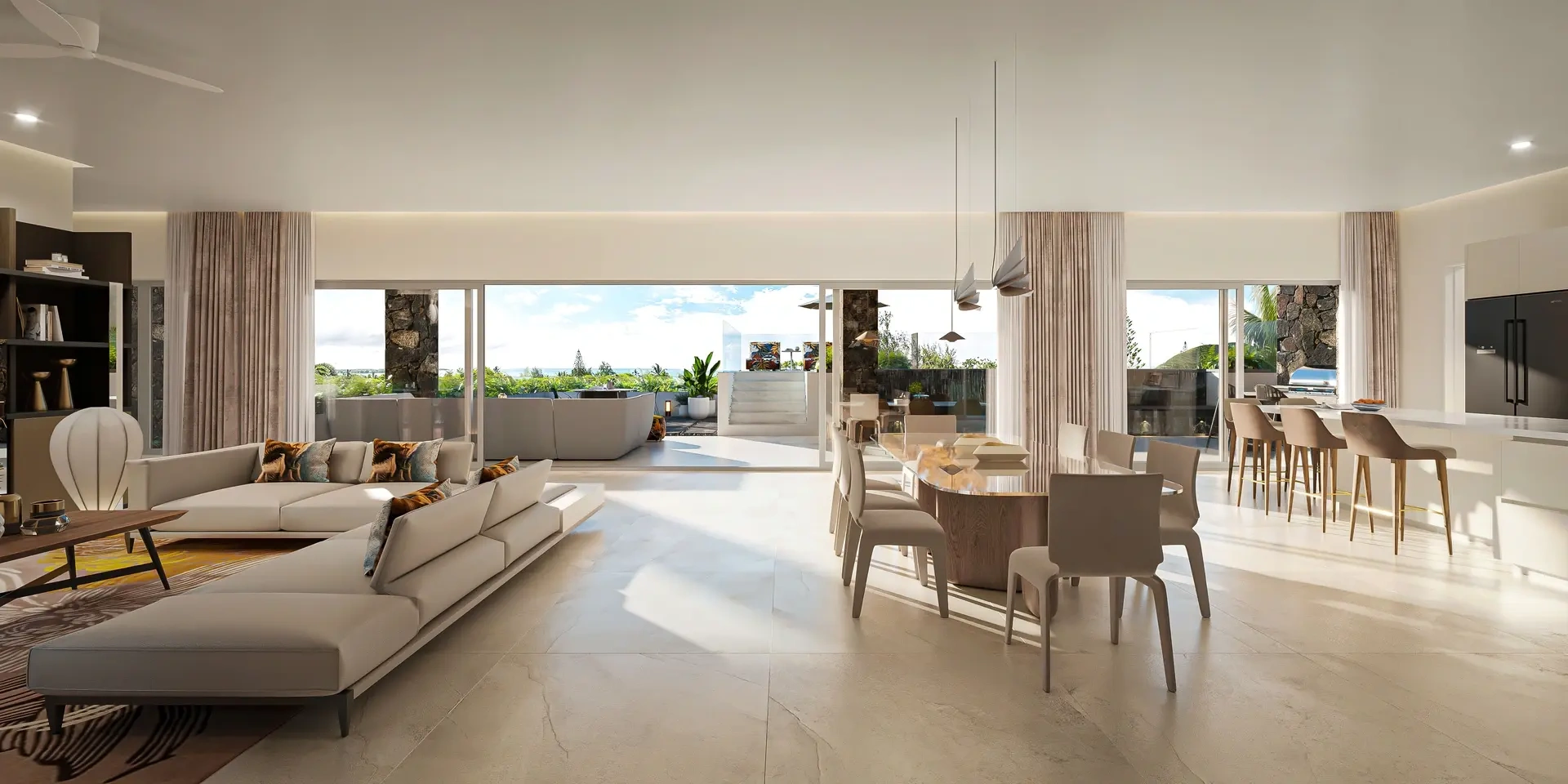 2 - продажа квартира вид моря grand baie ривьер-дю-рампар маврикий