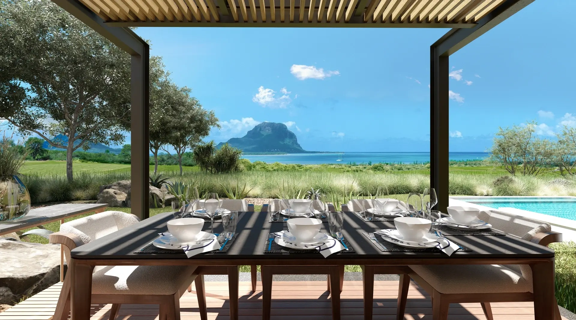 2 - waterfront house for sale in black river rivière noire mauritius