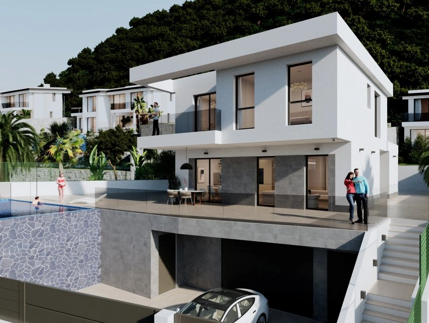 2 - продажа дом вид моря finestrat - costa blanca валенсия испания