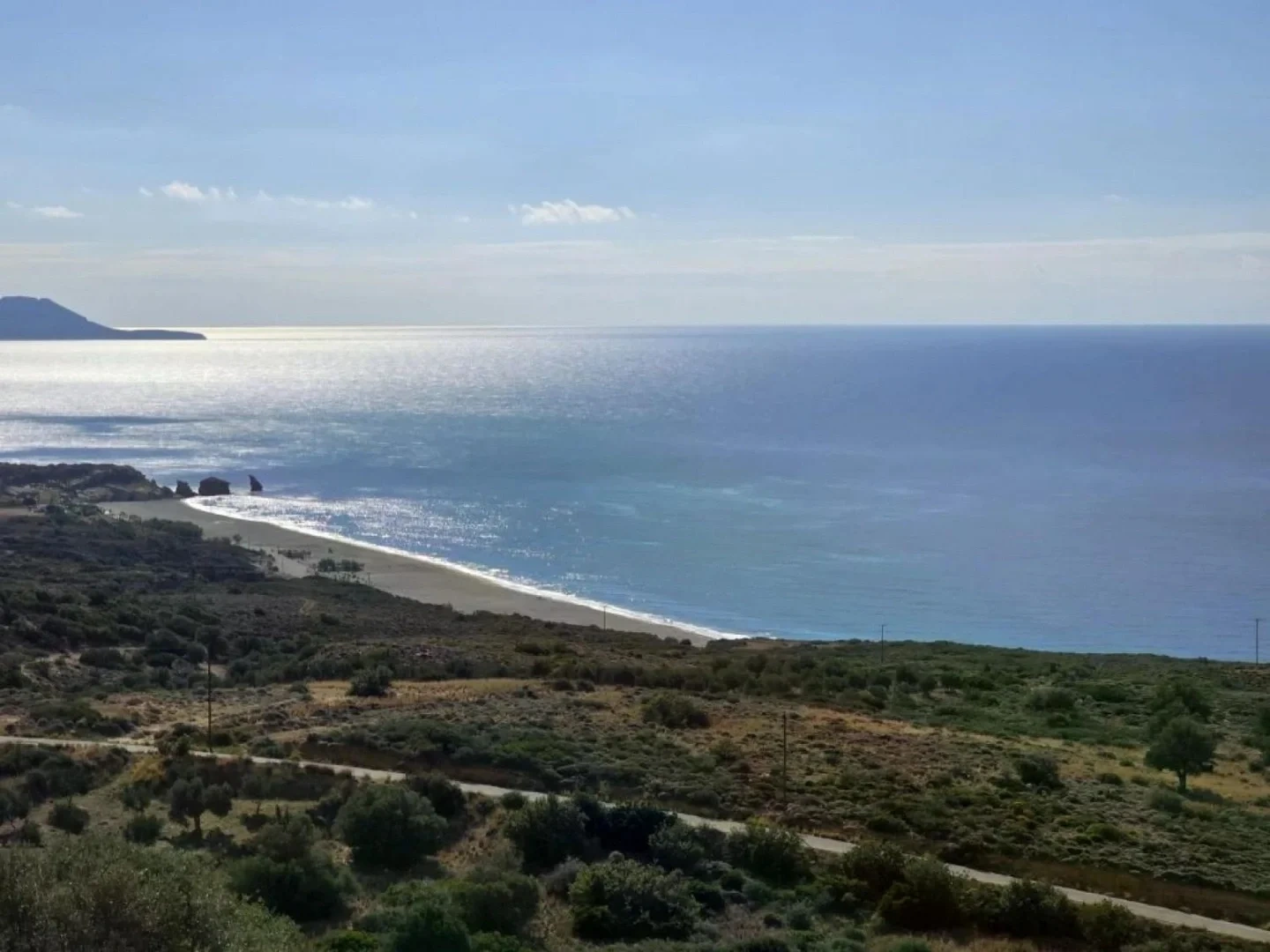 2 - vente terrain vue mer agia paraskevi (rethymnon) crète grèce