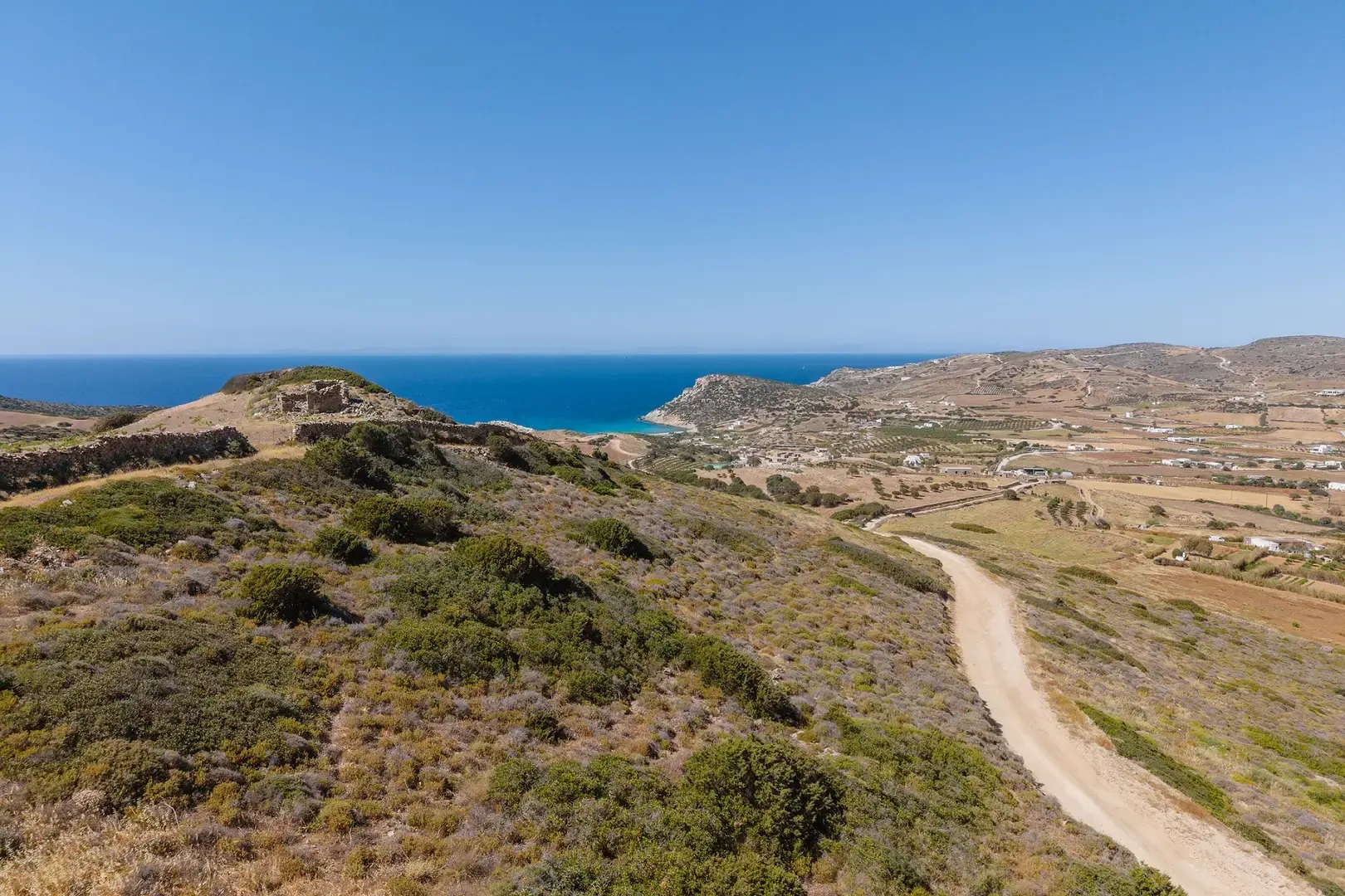 2 - sea view plot of land for sale in antiparos - cyclades south aegean greece