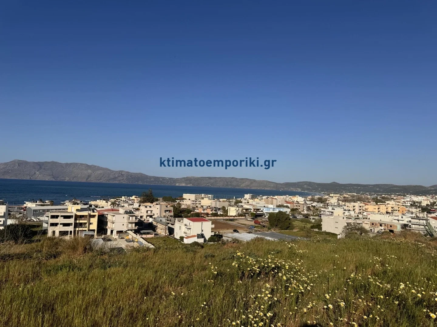 1 - vente terrain vue mer kíssamos crète grèce