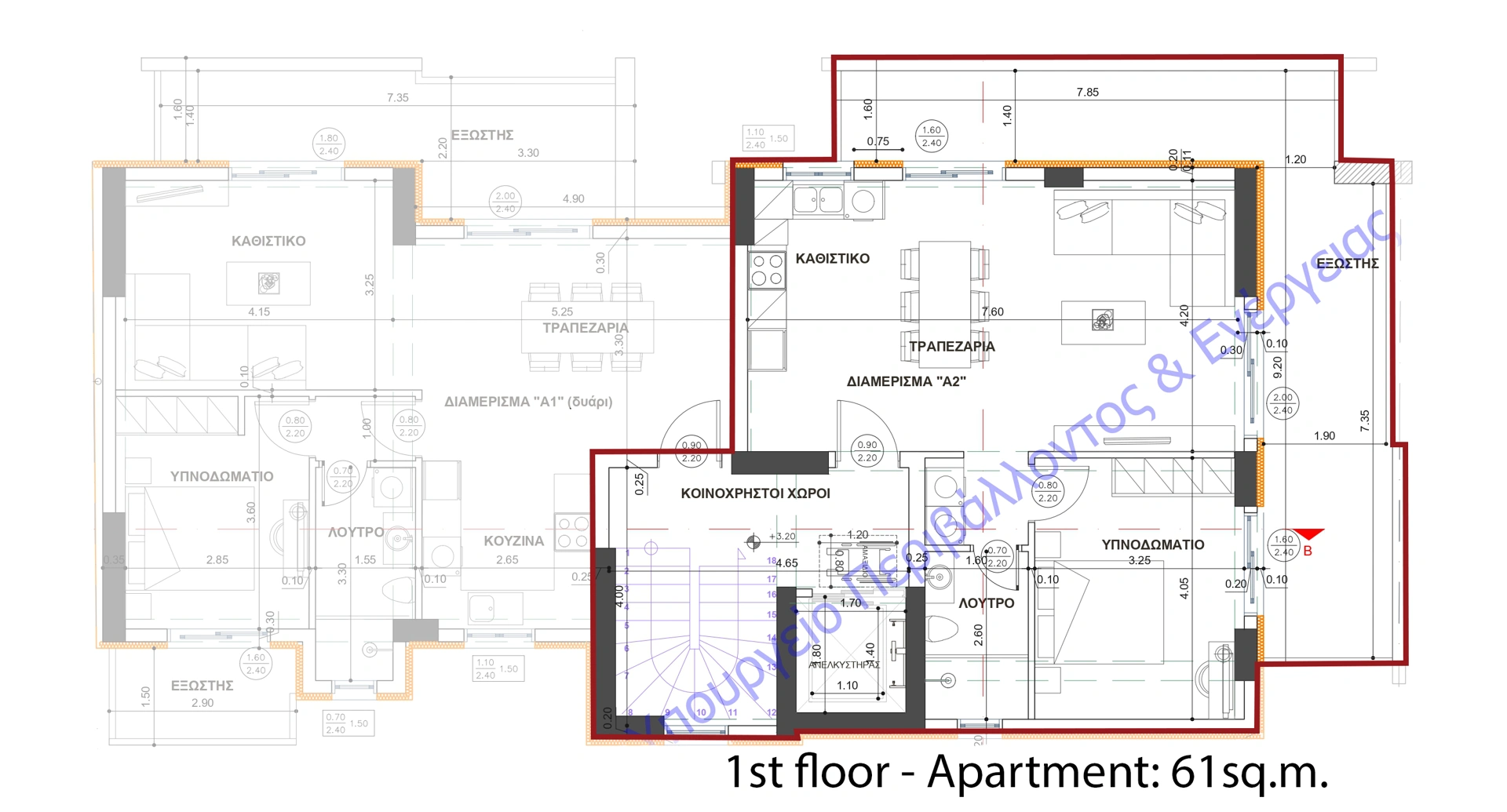 2 - verkoop appartement strand to voet kalamáta peloponnesos griekenland