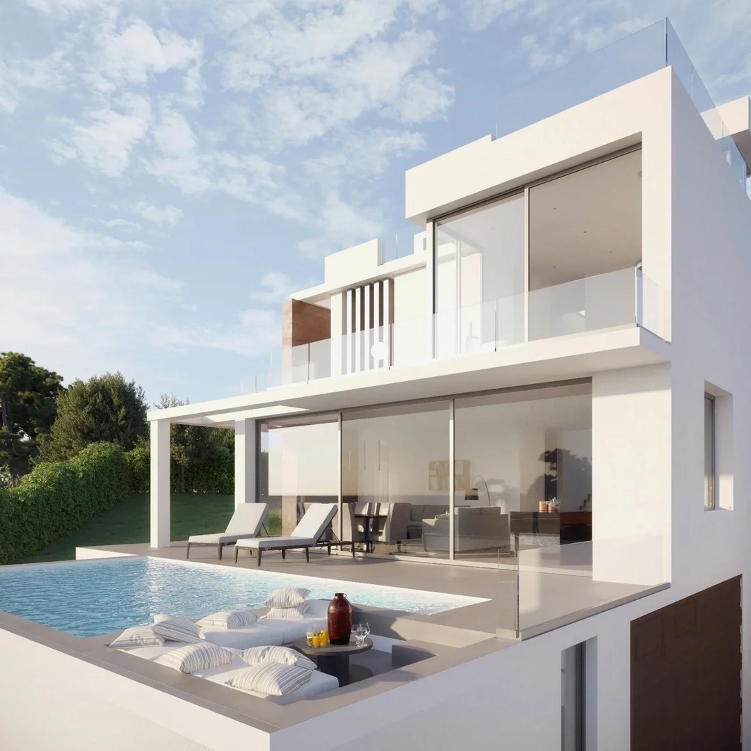 Casa vista al mar con terraza
