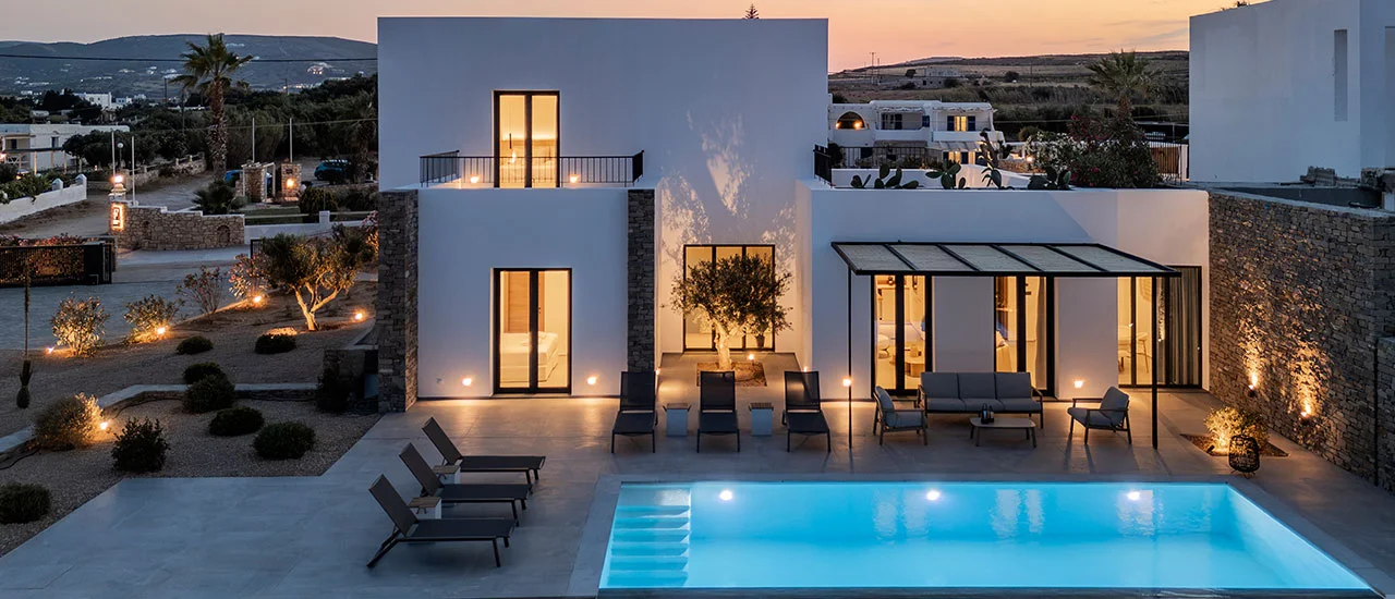 1 - vente villa vue mer paros - cyclades egée méridionale grèce