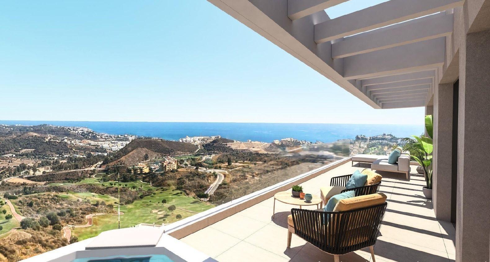 2 - venda apartamento vista de mar mijas andaluzia espanha