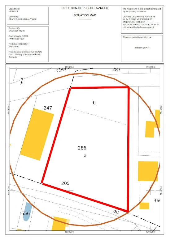 2 - vente terrain prades-sur-vernazobre hérault france