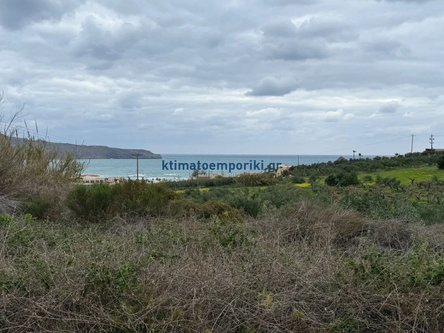 1 - sea view plot of land for sale in agía marína crete greece