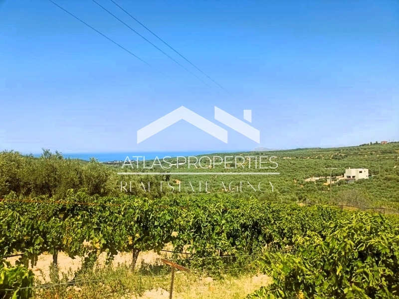2 - продажа территория вид моря platanias крит греция