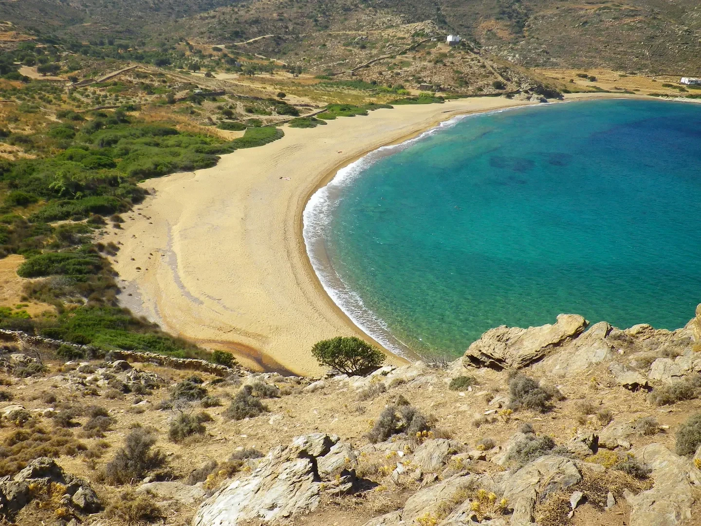 1 - venda terreno frente ao mar manganari egeu meridional grécia