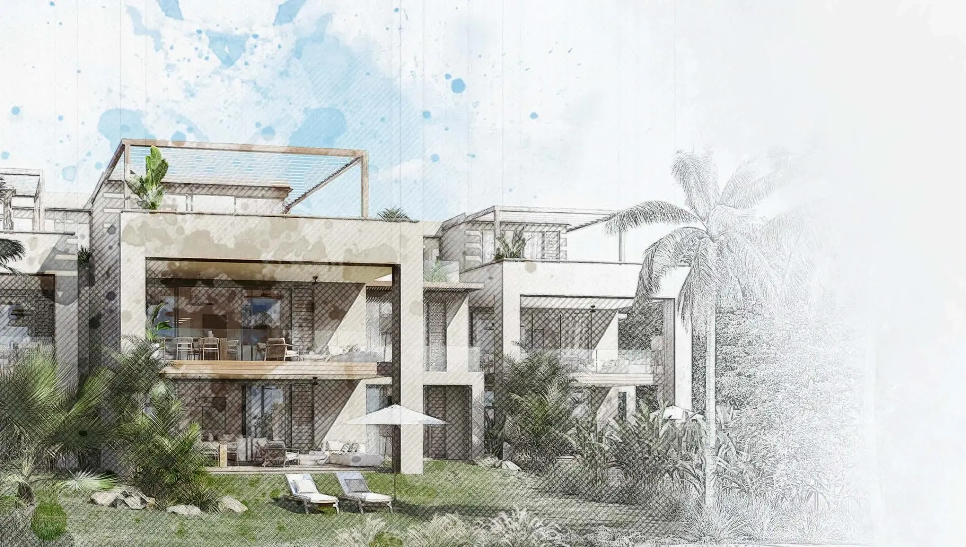1 - verkoop appartement aan het water roches noires rivière du rempart mauritius