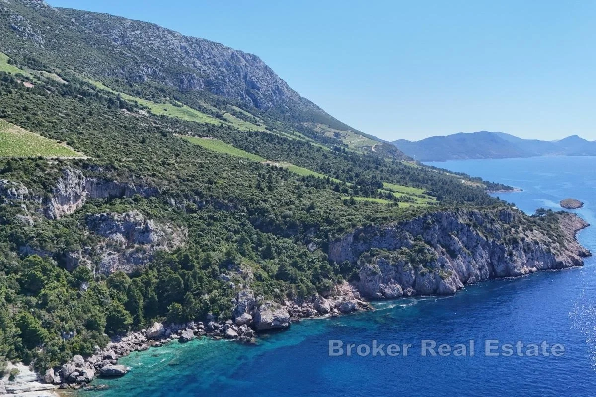 1 - продажа территория вид моря duba pelješka дубровник-неретва хорватия