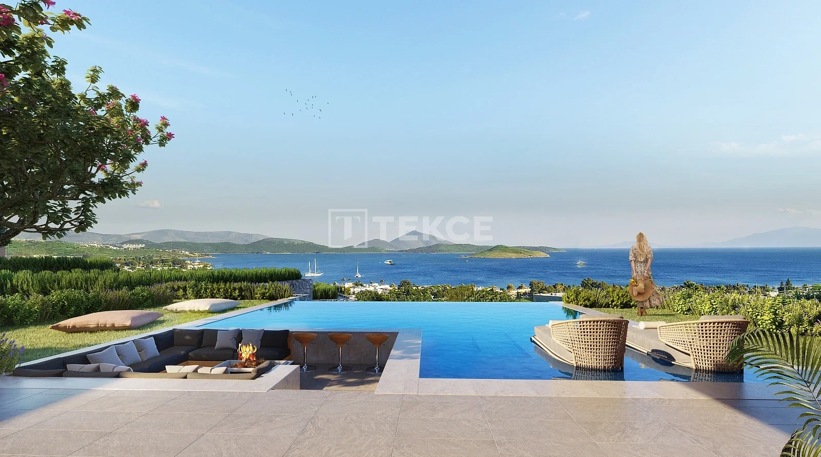 1 - продажа дом вид моря bodrum muğla турция