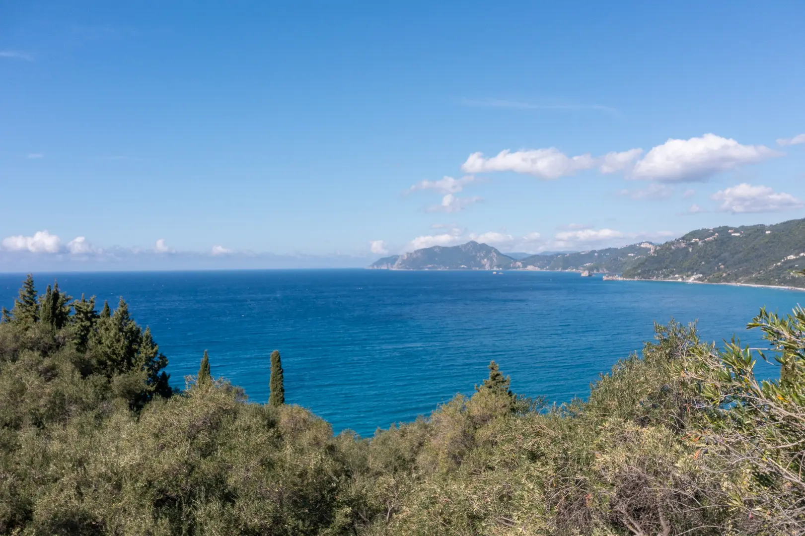 2 - vente terrain vue mer corfu îles ioniennes grèce