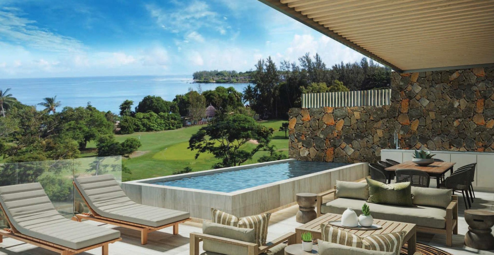 1 - vente appartement vue mer balaclava pamplemousses île maurice