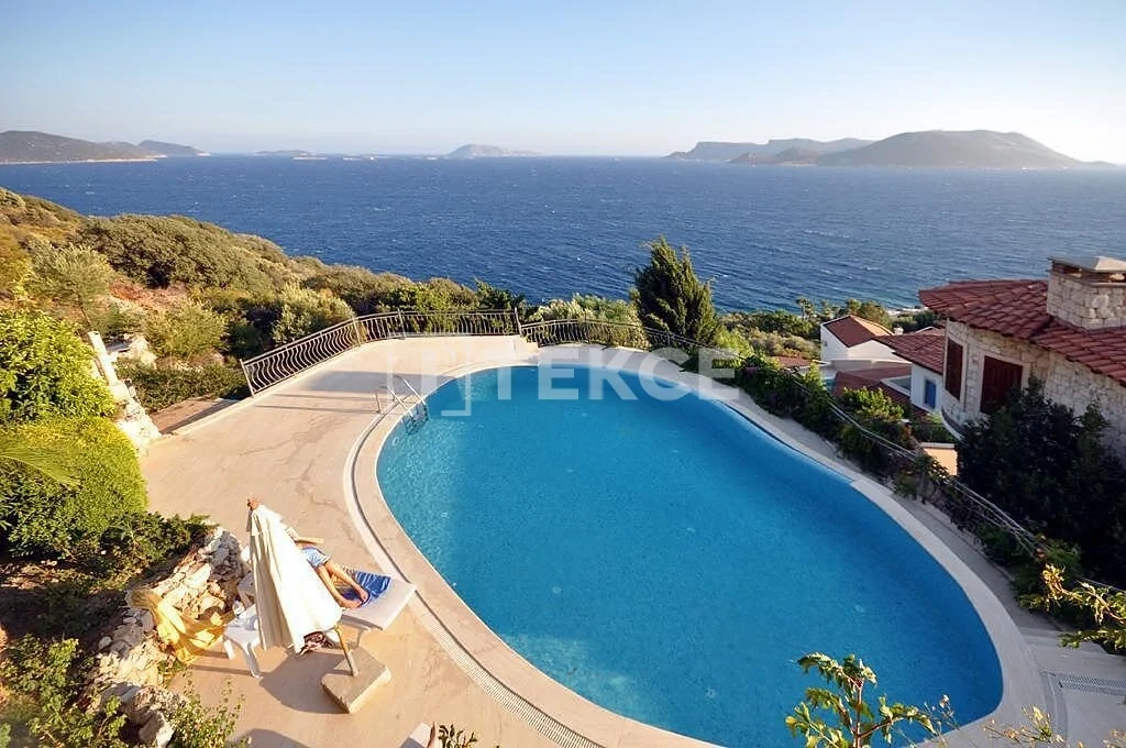 1 - продажа дом вид моря kas antalya турция