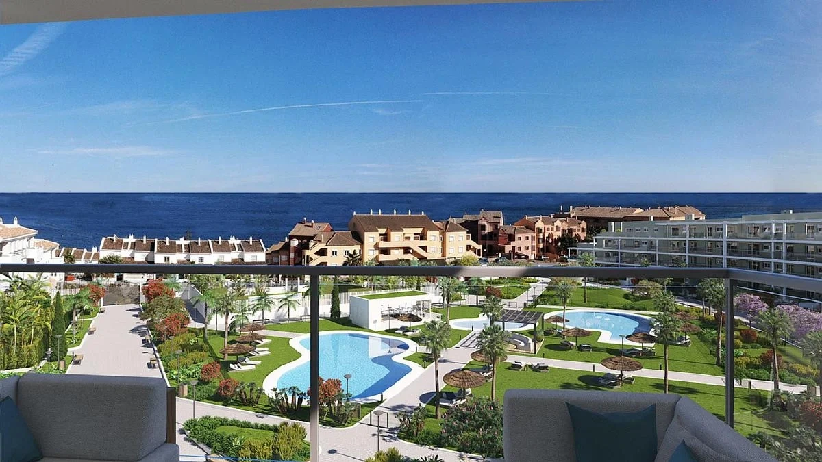 1 - verkoop appartement uitzicht op zee manilva andalusië spanje