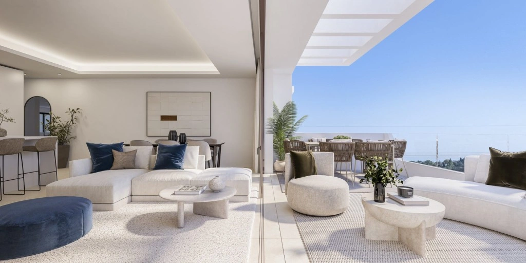 1 - venta apartamento vista al mar mijas andalucía españa